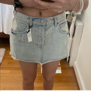 Topshop denim skirt NWT!